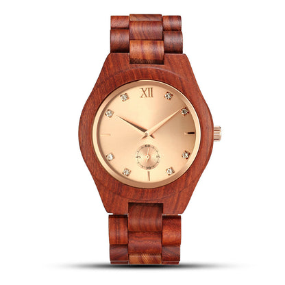 Women's Quartz Wood Watch