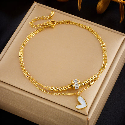 Fashion Jewelry Boho Classic Love Heart Anklet