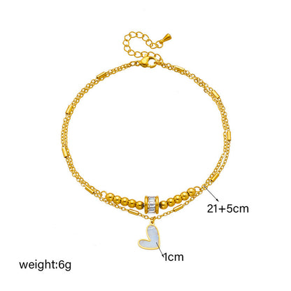 Fashion Jewelry Boho Classic Love Heart Anklet