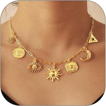 Fashion Shell Sun Starfish Necklace