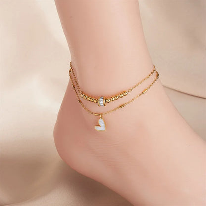 Fashion Jewelry Boho Classic Love Heart Anklet