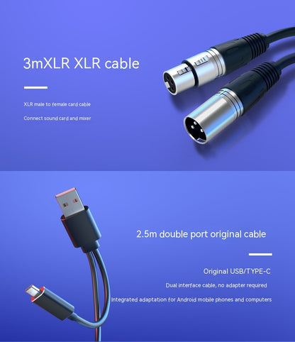 Dynamic Noise Reduction Multifunctional Microphone