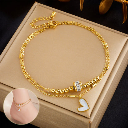 Fashion Jewelry Boho Classic Love Heart Anklet