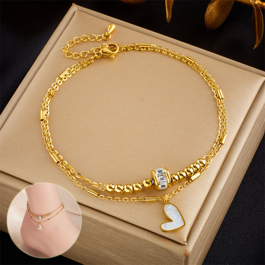 Fashion Jewelry Boho Classic Love Heart Anklet